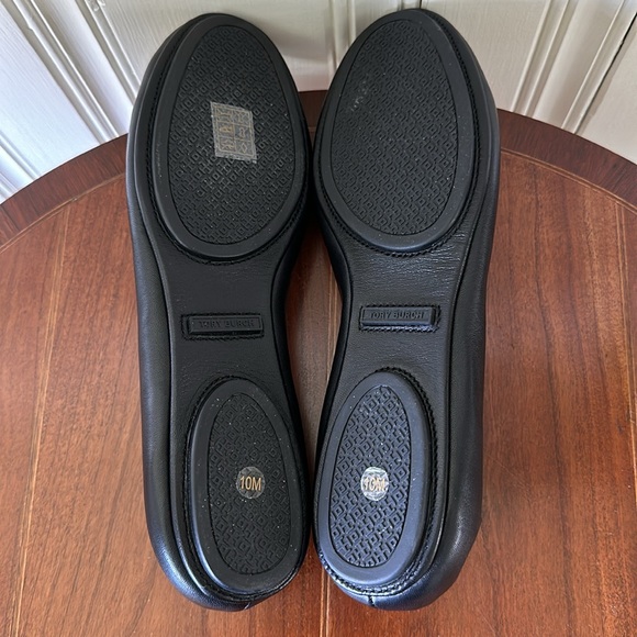 Tory Burch Minnie Travel Flat Black Size 10 New! - Picture 4 of 9